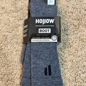 Hollow Performance Alpaca Boot Socks Unisex Size Men's XL 13-15 New MSRP $45